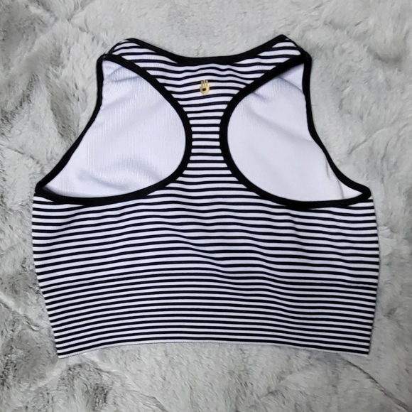 Spiritual Gangster Striped Crop Top Size XS/S - Picture 3 of 11